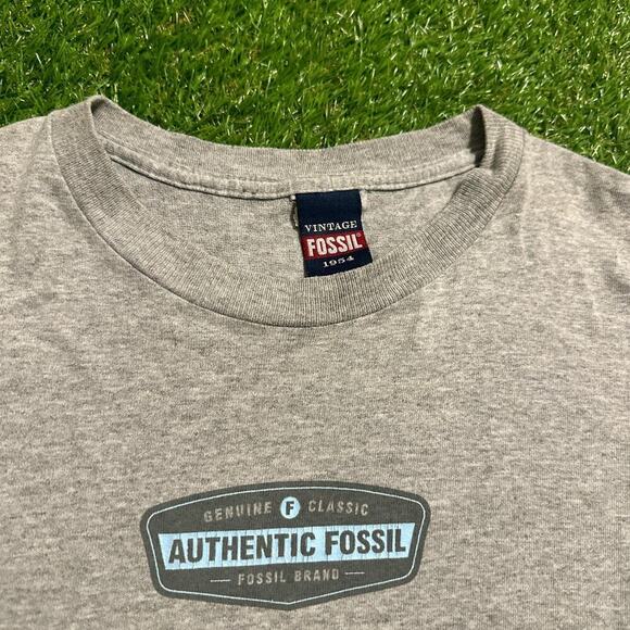 Authentic Fossil Grey Logo T-Shirt - Picture 2 of 5